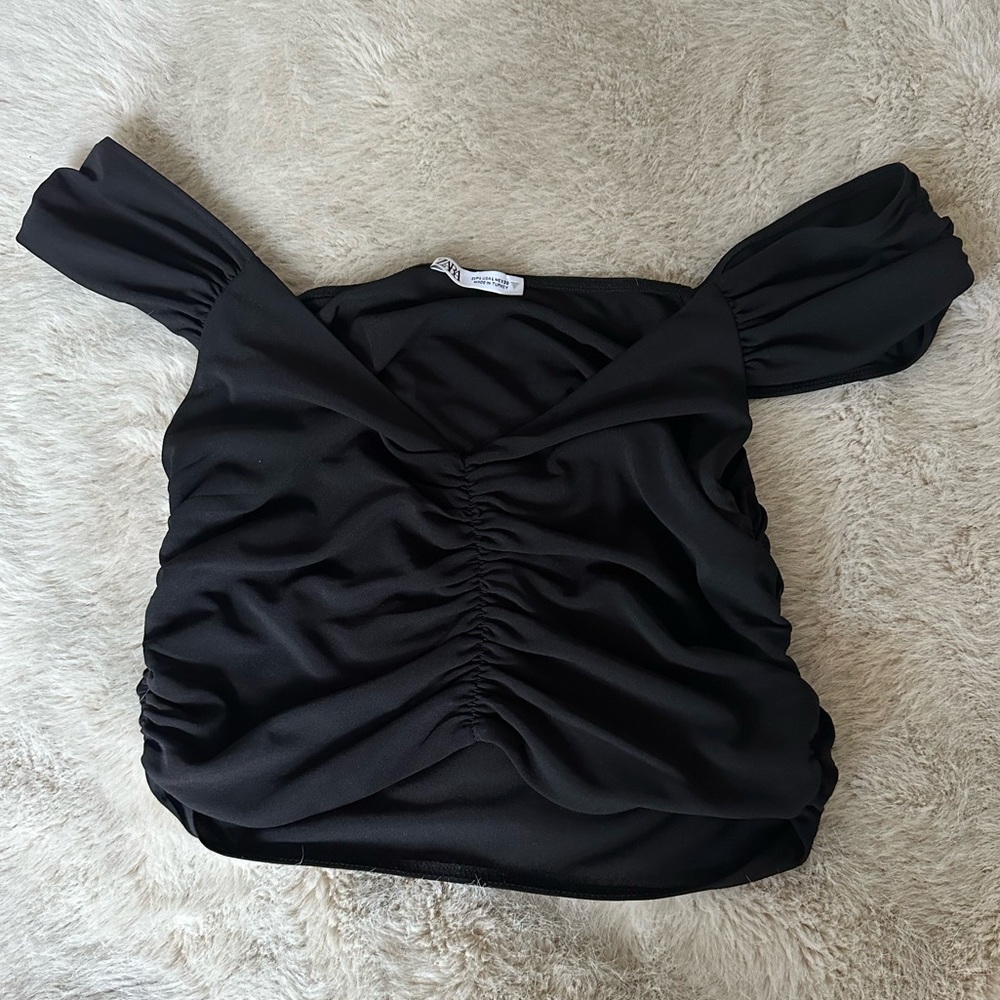 Zara Ruched Crop Top